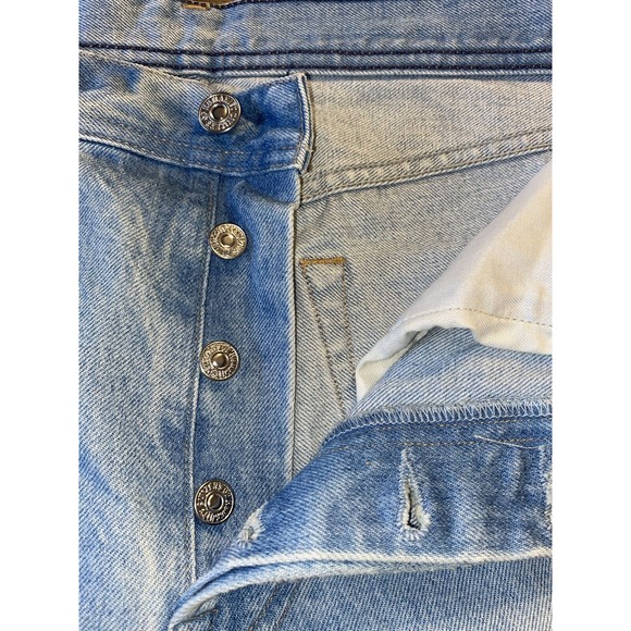 Citizens of Humanity‎ Mens Lightwash Distressed Button Fly Jeans, 32 - Picture 8 of 14